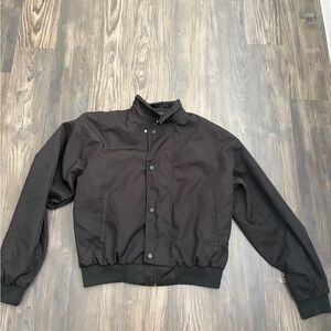 Classic Black Bomber Jacket for Men